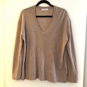 Zara Knit V-Neck Sweater